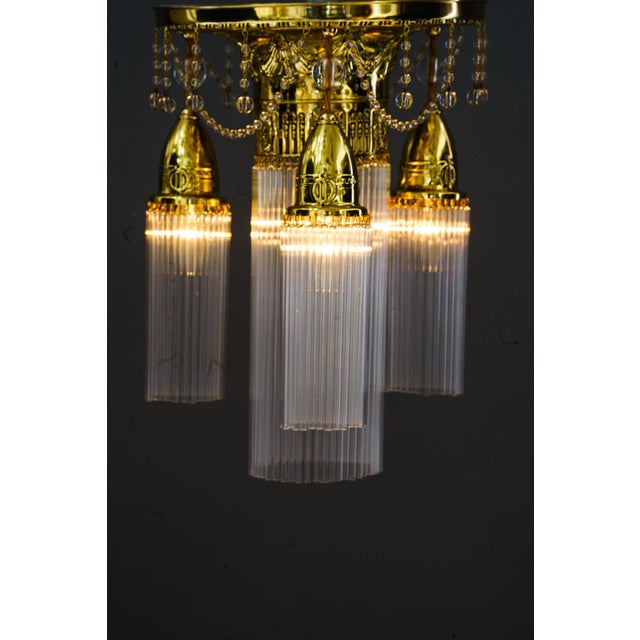 Art Nouveau Ceiling Lamp, Vienna, 1908 For Sale - Image 3 of 18
