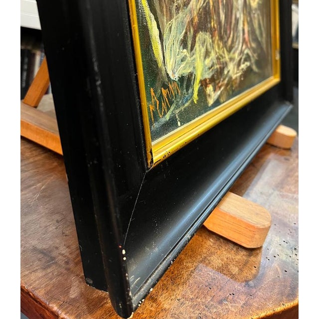 Vivaldo Martini, Abstract Composition No. 5, Oil on Canvas For Sale - Image 9 of 12