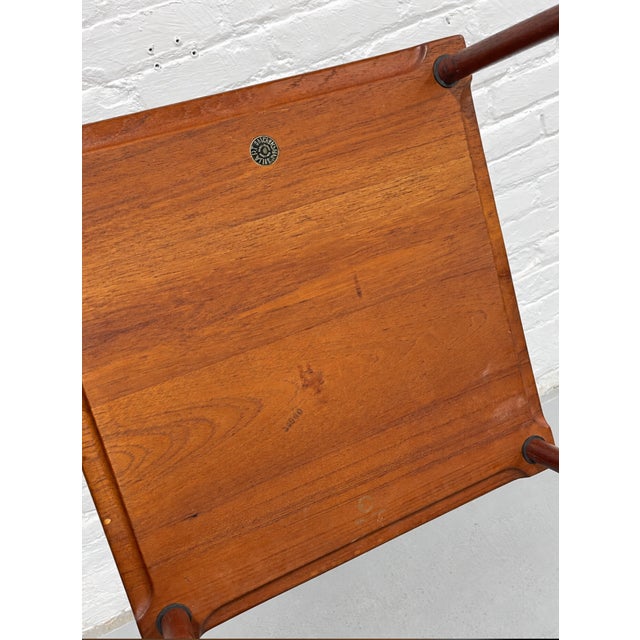 Pair - Mid Century Modern Teak Danish Side Tables, C. 1960’s For Sale - Image 10 of 13