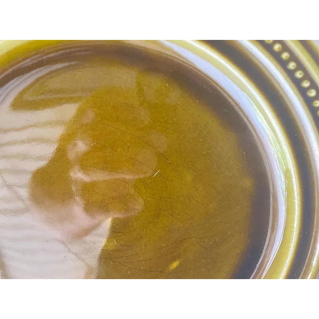 Enameld Ceramic Plates, Set of 6 For Sale - Image 3 of 10