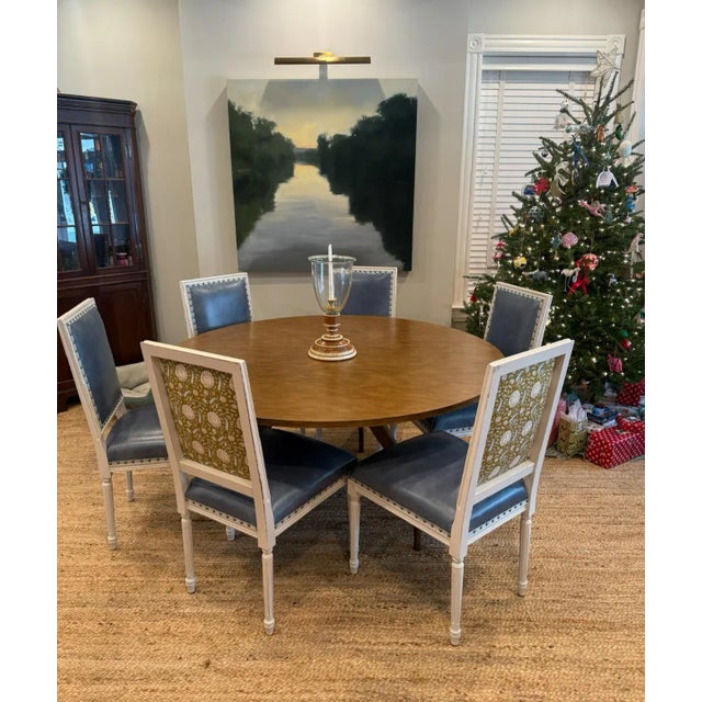 60" Diameter x 30"H Tritter Feefer Drake Table Dark Francisco Finish Pedestal Base With 3 Legs Table Top Is Removable For...