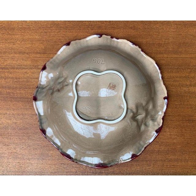 Large Mid-Century Eastern German GDR Pottery Bowl from Strehla Keramik, 1960s For Sale - Image 12 of 18