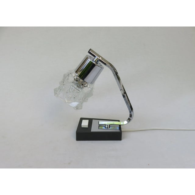 Chrome-Plated and Clear Bubble Glass Table Lamps from Richard Essig, 1960s, Set of 2 For Sale - Image 6 of 18