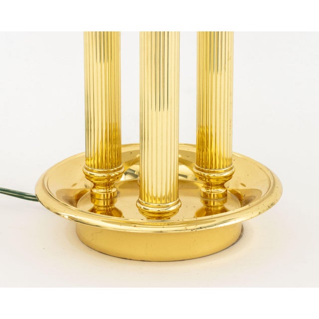 Late 20th Century French Style Gilt Brass Bouillotte Lamp For Sale In New York - Image 6 of 7