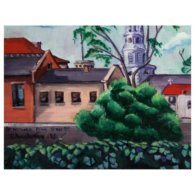 Mid-Century Charleston, South Carolina Small-Scale Landscape by Virginia Rogers Lovely small-scale landscape of...