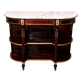 Louis XVI Side Table in Walnut For Sale