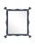 Contemporary Fleur Home Carnival Iko Iko Rectangle Mirror in Hale Navy, 51x63 For Sale - Image 3 of 3