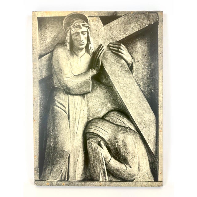 The three parts from the Stations of the Cross (Stations 2, 5 and 8): prints glued to plywood, which are a reflection of...