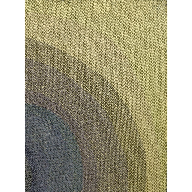 Orna Feinstein "Tree Spirit #83" Contemporary Green & Blue Toned Concentric Circle Abstract, 2023 For Sale - Image 4 of 9