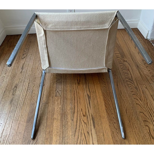 1990s Solid Aluminum Frame Dining Side Chairs, Set of 4 For Sale - Image 12 of 12