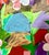 Jim Drain, Colorful Mixed Media Collage Painting Miami Artist Jim Drain Abstract Flowers For Sale - Image 4 of 15