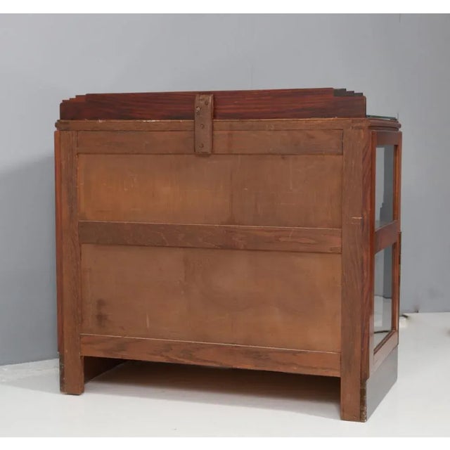 Art Deco Amsterdamse School Tea Cabinet from Padouk, 1920s For Sale - Image 9 of 10