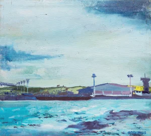 'Oakland Estuary' by Gren Hayes, Bay Area Woman Artist, San Francisco Museum of Modern Art