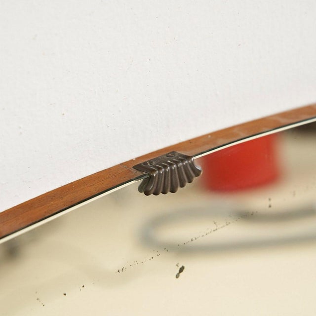 Vintage Mirror with Wooden Base For Sale - Image 4 of 8