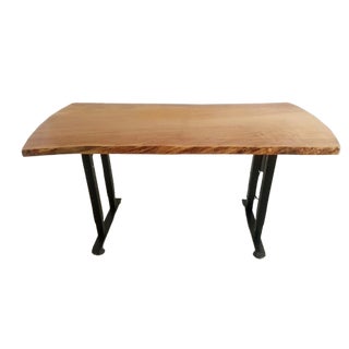 Exceptionally Rare Curly Ambrosia Sugar Maple Desk For Sale