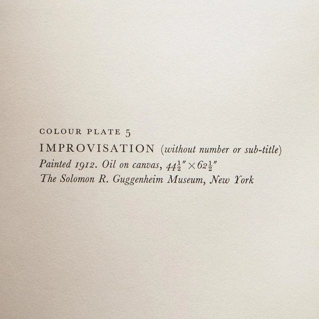 1960 After Wassily Kandinsky "Improvisation", Vintage First Edition Full-Color Print For Sale - Image 4 of 8