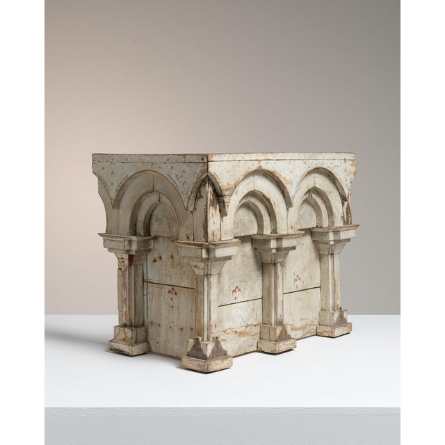 Early 19th Century France Neoclassical Antique White Wood Decorative Object For Sale - Image 14 of 15