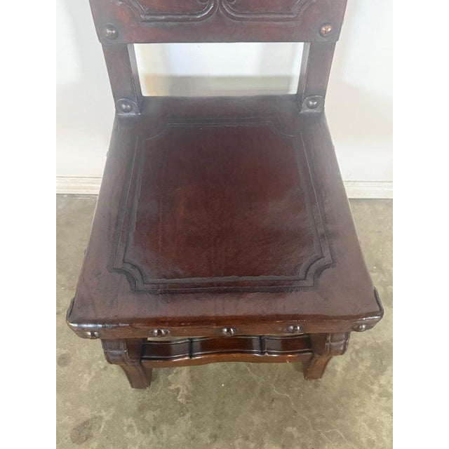 Set of Eight Spanish Renaissance Revival Dining Chairs For Sale - Image 13 of 14