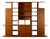 Vintage Italian Modern Walnut Bookcase, 1960s For Sale