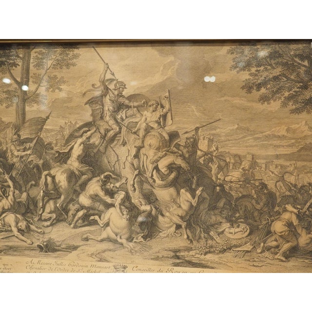 Pair of 18th Century French Lithographs, Battle Scenes With Alexander the Great For Sale - Image 9 of 18