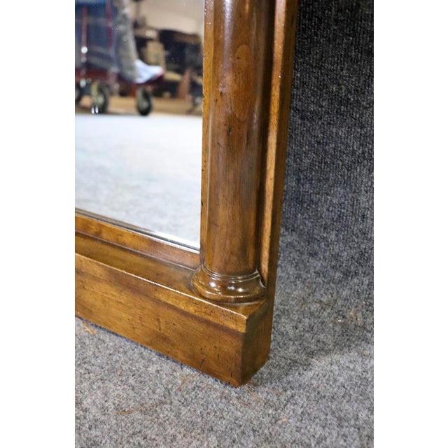 French Empire Style Solid Walnut Bronze Ormolu Mantel Buffet Wall Mirror For Sale In Philadelphia - Image 6 of 10