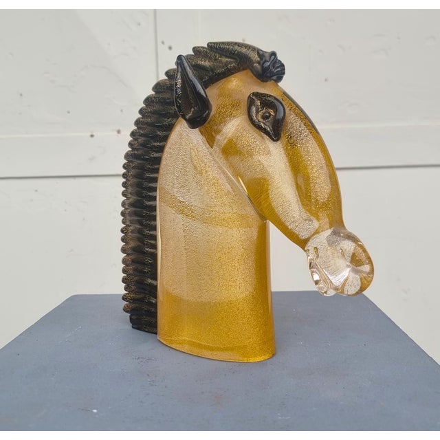 Archimede Seguso, Murano Glass Horse Head, 1970, Glass For Sale - Image 3 of 11