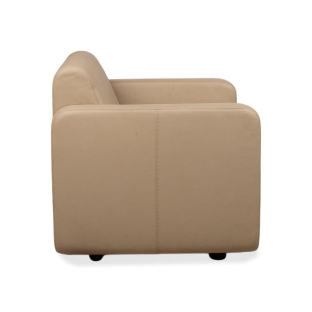 Quant Armchair Leather Beige Sand by COR For Sale - Image 10 of 14