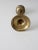 Vintage Etched Brass Candlestick Holder For Sale - Image 4 of 10