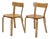Model 69 Chairs by Alvar Aalto for Artek, Finland, 1950s, Set of 2 For Sale