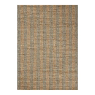 Chris Loves Julia x Loloi Judy Natural / Sky 7'-9" x 9'-9" Area Rug For Sale