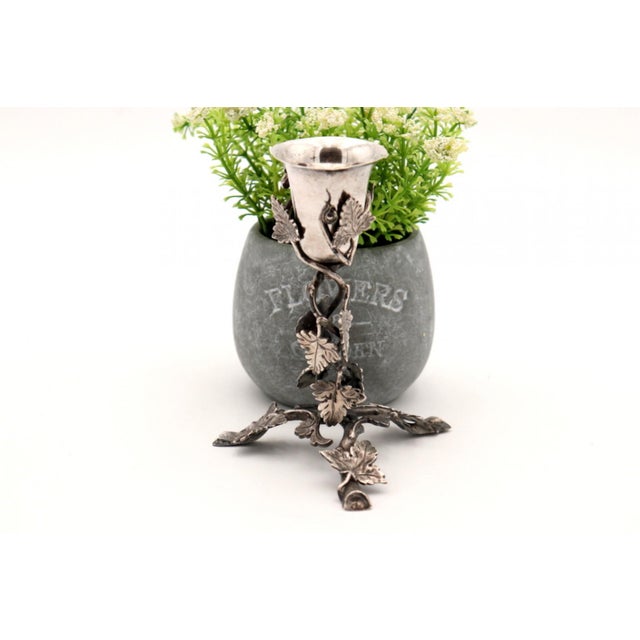 Silver Toothpick Holder with Chalice For Sale - Image 6 of 6