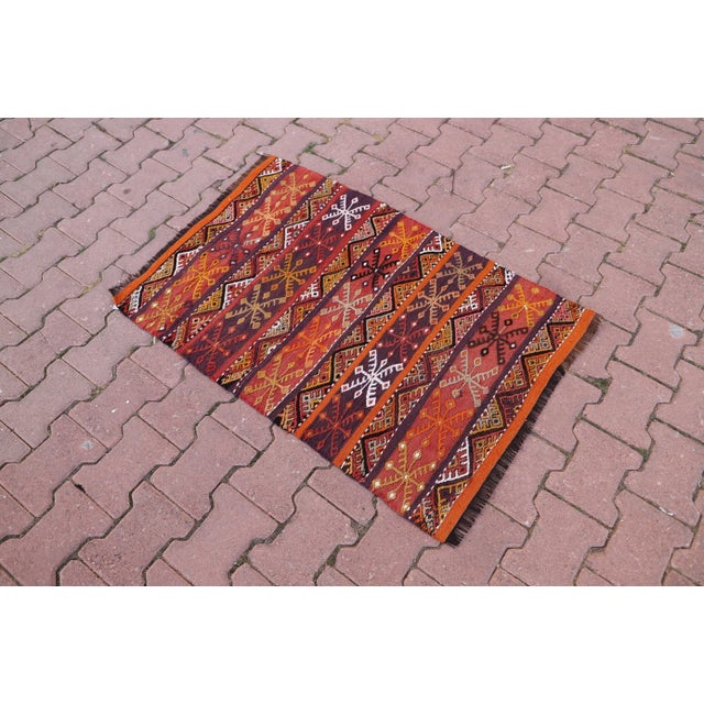 Traditional 1970s Antique Anatolian Nomadic Rug For Sale - Image 3 of 9