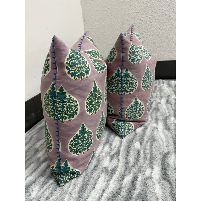 John Robshaw Charua Pillows, Pair For Sale - Image 4 of 12