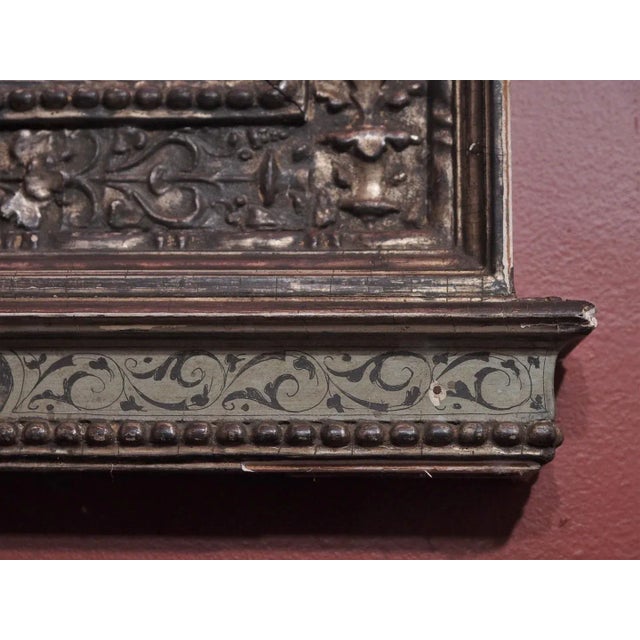 Vintage Italian Silver Gilt Mirror For Sale In New Orleans - Image 6 of 8