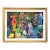 Vintage Colorful and Expressive Abstract Gold Framed Oil Painting by Molly Schiff For Sale
