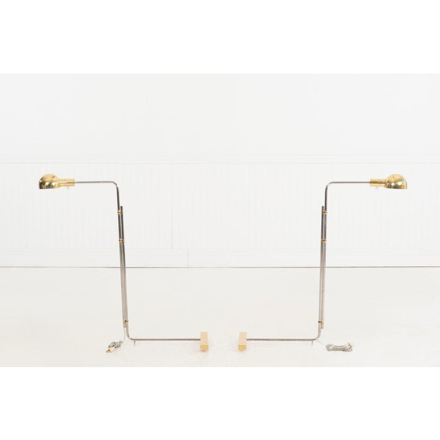 Mid-Century Modern Pair of Cedric Hartman Low Profile Moma Floor Luminaire 1h, 1966 For Sale - Image 3 of 14