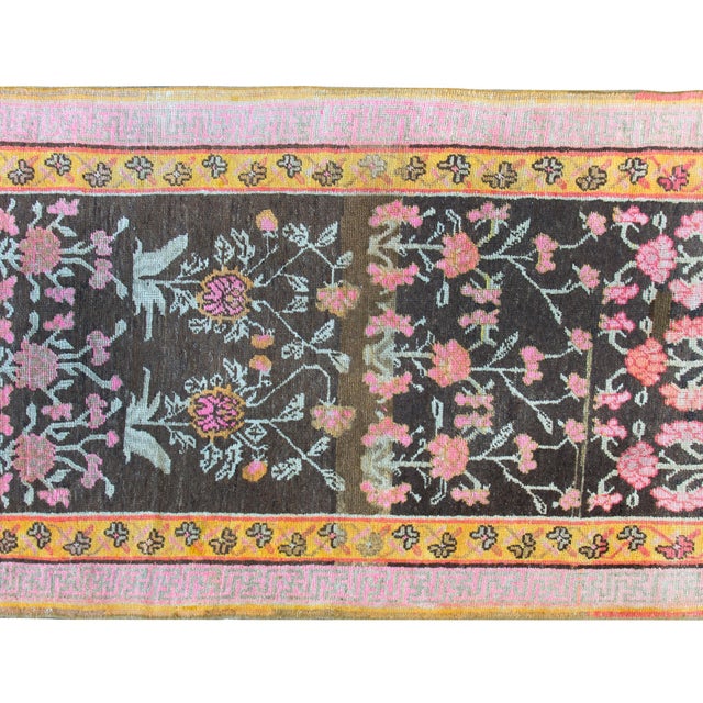 Early 20th Century Central Asian Khotan Rug For Sale In Chicago - Image 6 of 13