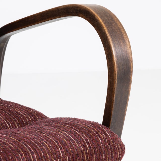 Mid 20th Century Pair of Mid-Century Bentwood Upholstered Armchairs by Kozelka And Kropacek H-237 For Sale - Image 5 of 15