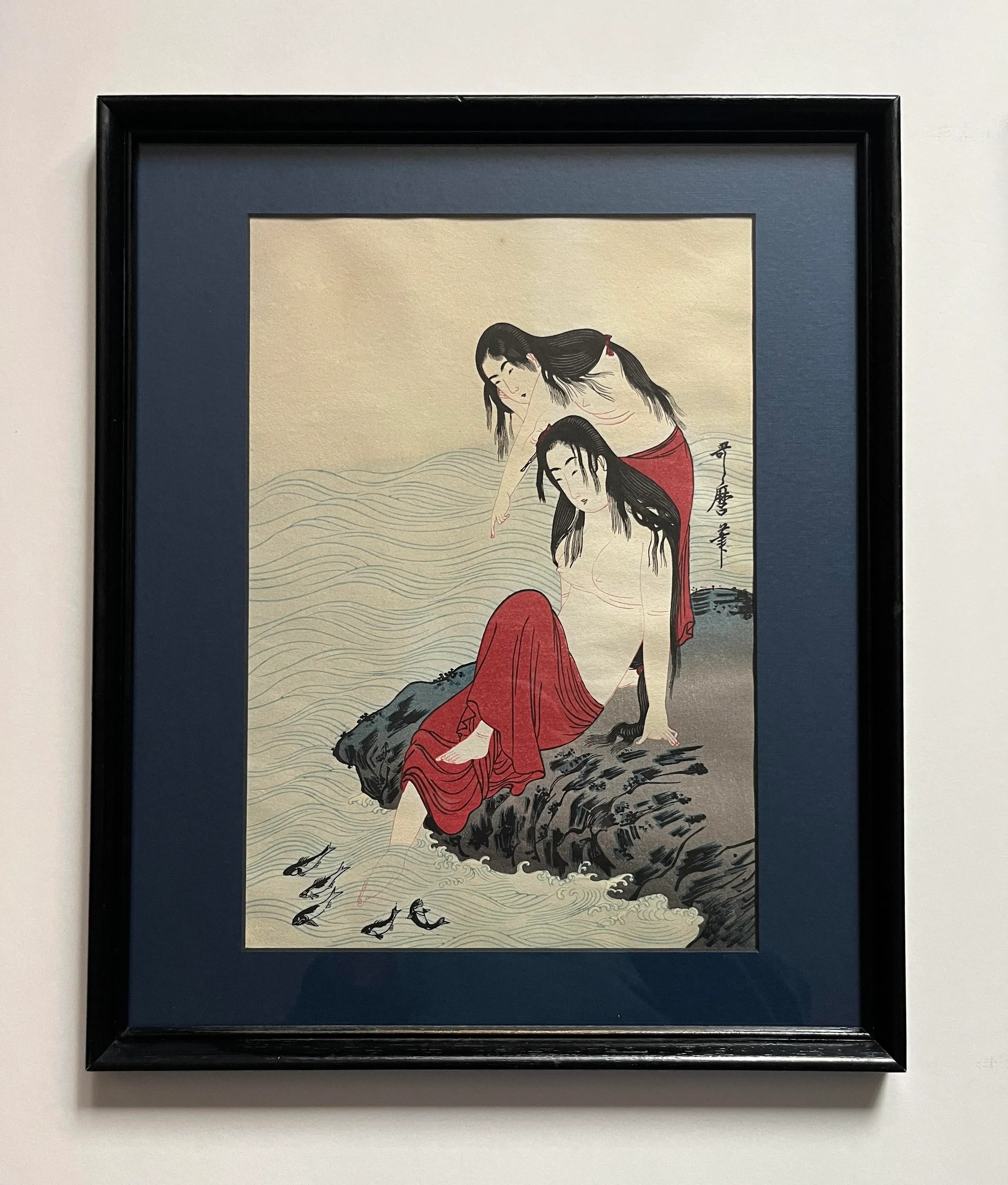 三栖右嗣【アマポーラ】lithograph DAIMARU set-of-2-kitagawa-utamaro-