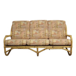 Rattan 3-Seater Sofa, 1970 For Sale