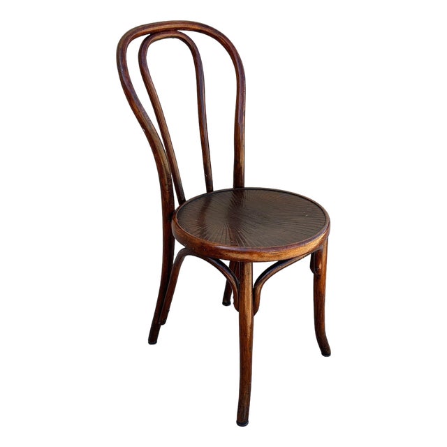 Early 20th Century Vienna Secession Cherry Bent Oak & Pressed Wood Side Chairby Jacob & Josef Kohn For Sale