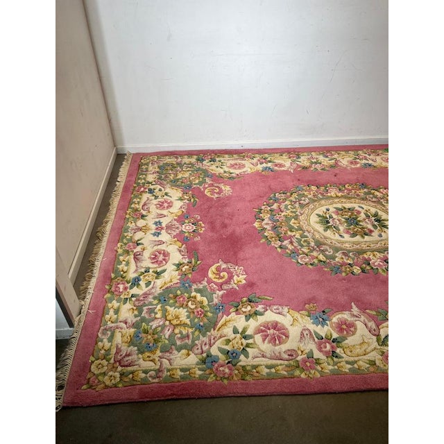 Hand Knotted Cambodian Rug For Sale - Image 4 of 5
