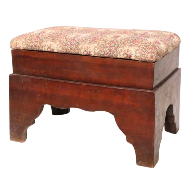 Antique American Footstool C 19th C. For Sale - Image 4 of 16