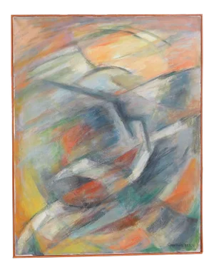 Gertrude Nason B. 1890 Mid Century Modern Abstract Oil/Canvas