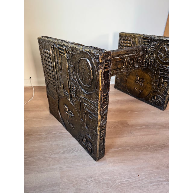 1960s Brutalist Dining Table Base - Manner of Adrian Pearsall / Paul Evans For Sale - Image 10 of 12