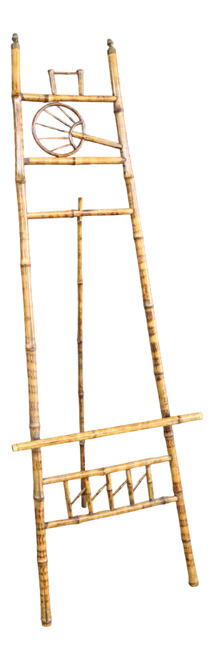 Victorian Burnt Bamboo Easel