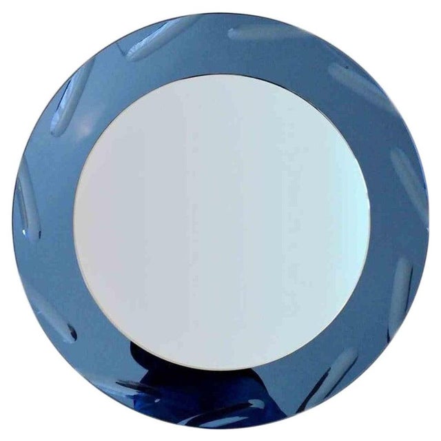 1970s Vintage Wall Mirror from Cristal Art, Italy, 1970s For Sale - Image 5 of 5