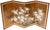 Stunning Japanese painted 4-panel byobu (folding screen) "White Peony". Signed and sealed by artist. The title is "White...