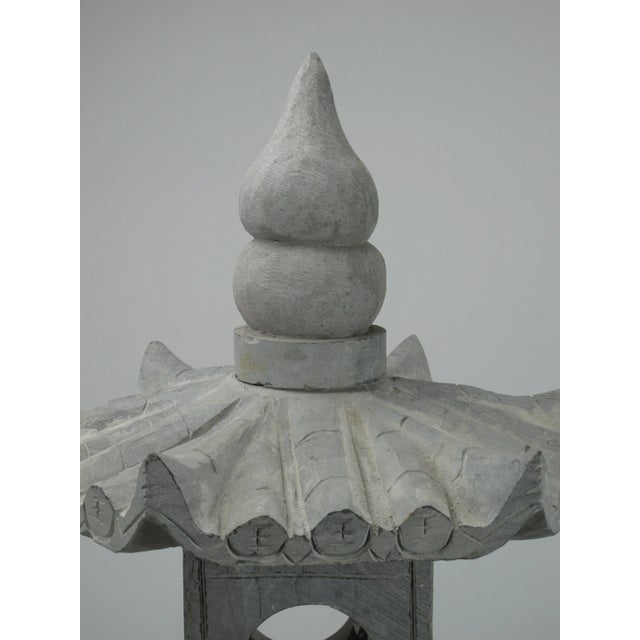 Stone Garden Pagoda Lanterns For Sale - Image 4 of 6