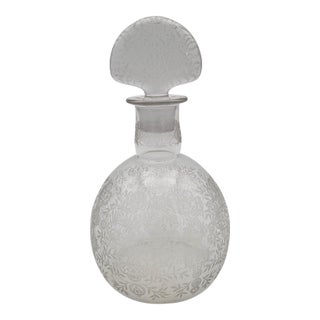 1940s Baccarat Marillon Decanter W/ Extra Stopper For Sale